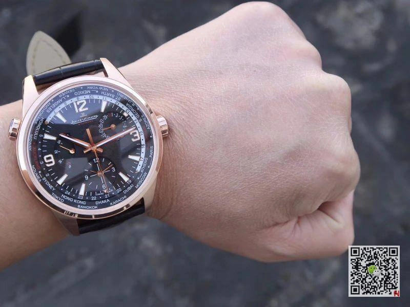 Jaeger-LeCoultre Master Geographic 904847J TWA Factory 1:1 Best Edition Replica Watch Swiss ETA936 Rose Gold
