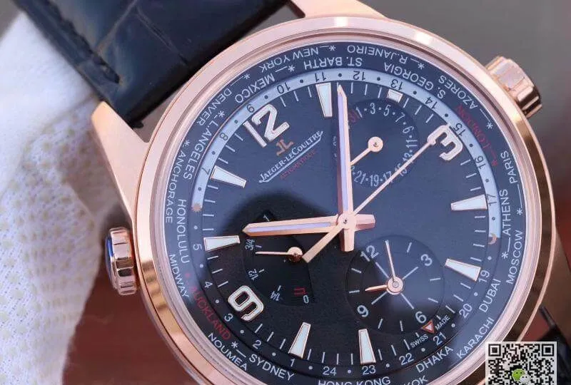 Jaeger-LeCoultre Master Geographic 904847J TWA Factory 1:1 Best Edition Replica Watch Swiss ETA936 Rose Gold