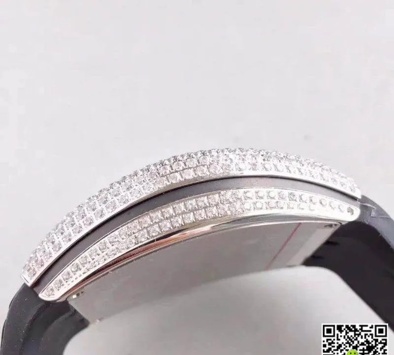 Franck Muller Vanguard V45 SC DT White Gold Diamond 1:1 Best Edition Replica Watch Swiss ETA2824-2