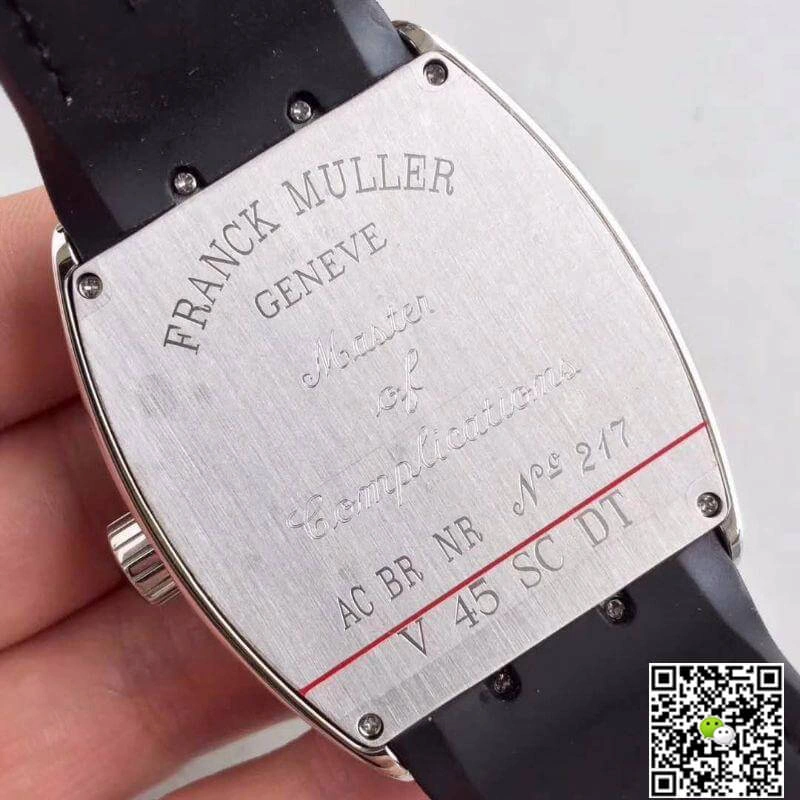 Franck Muller Vanguard V45 SC DT White Gold Diamond 1:1 Best Edition Replica Watch Swiss ETA2824-2