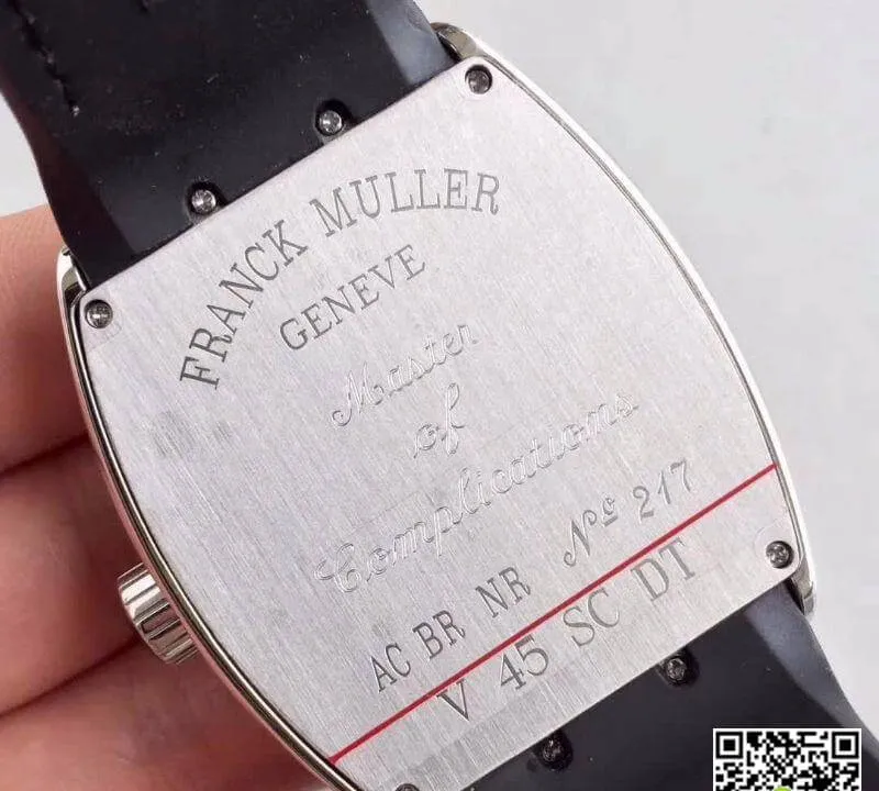 Franck Muller Vanguard V45 SC DT White Gold Diamond 1:1 Best Edition Replica Watch Swiss ETA2824-2
