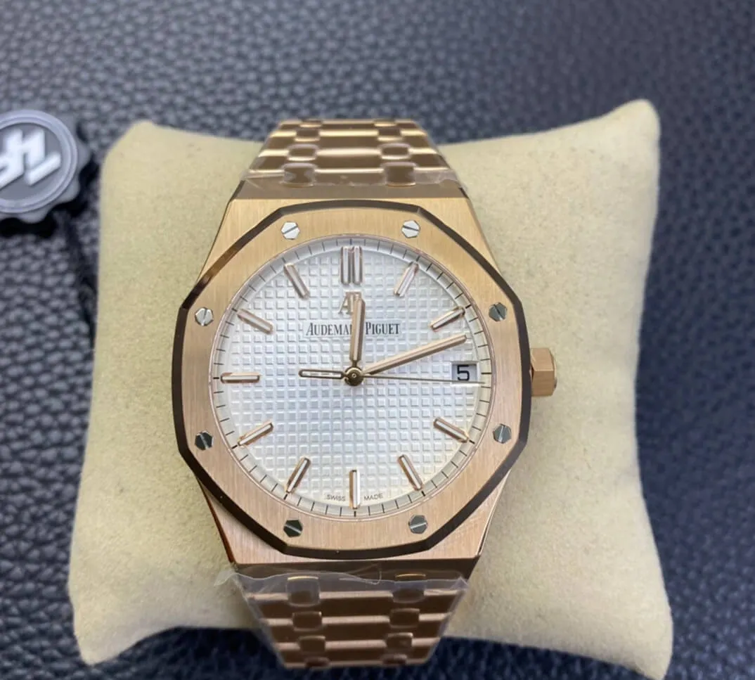 Audemars Piguet Royal Oak 15500 ZF Factory 1:1 Best Edition Replica Watch Titanium Gold Case