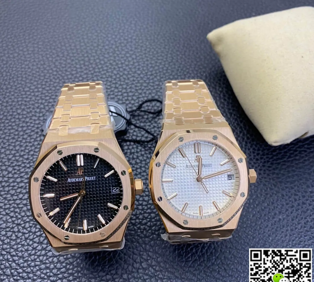 Audemars Piguet Royal Oak 15500 ZF Factory 1:1 Best Edition Replica Watch Titanium Gold Case