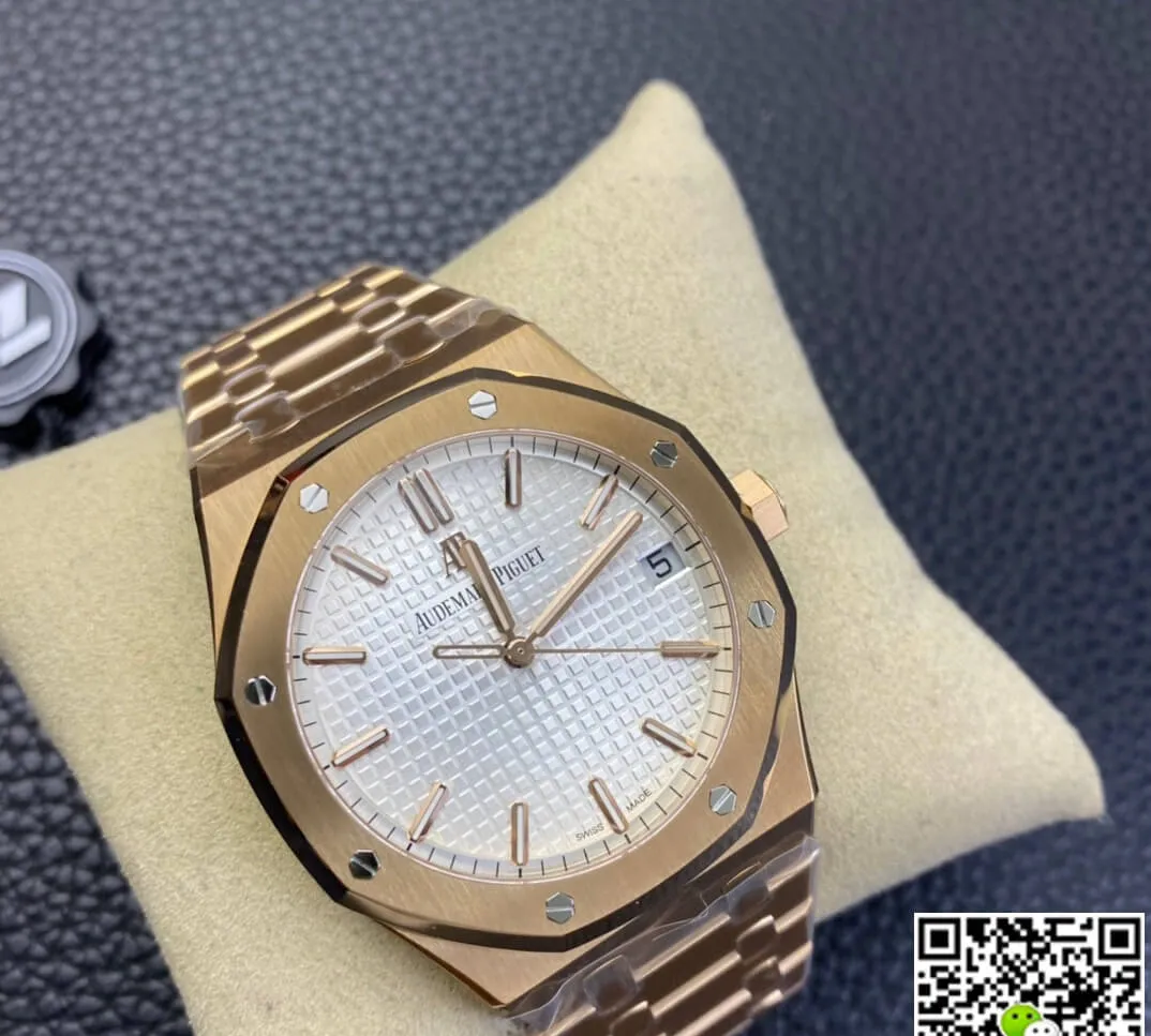 Audemars Piguet Royal Oak 15500 ZF Factory 1:1 Best Edition Replica Watch Titanium Gold Case