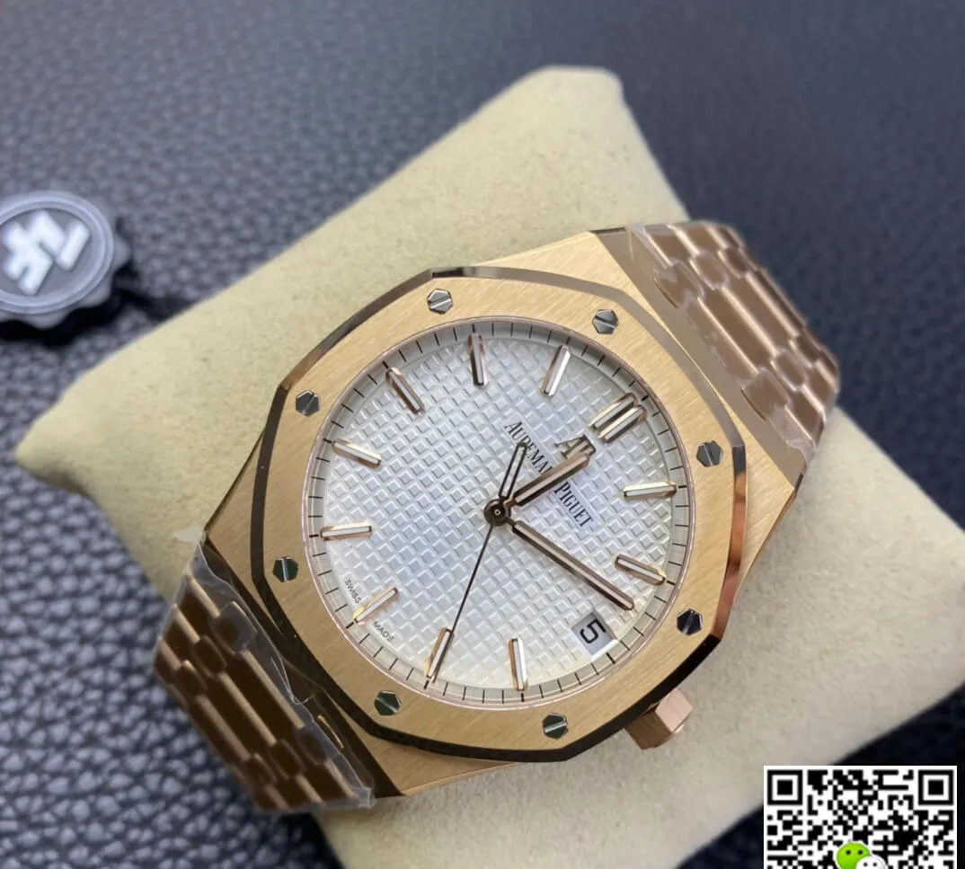 Audemars Piguet Royal Oak 15500 ZF Factory 1:1 Best Edition Replica Watch Titanium Gold Case