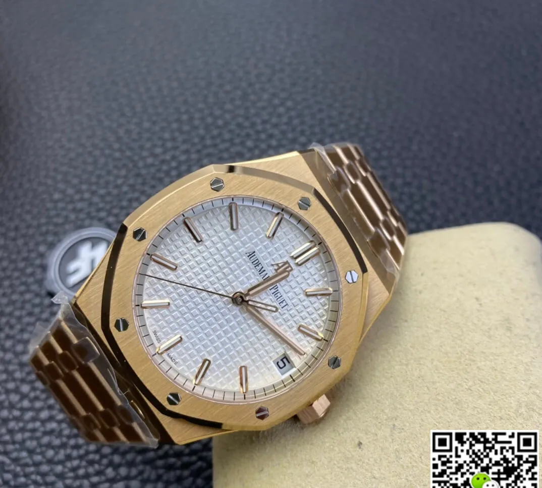 Audemars Piguet Royal Oak 15500 ZF Factory 1:1 Best Edition Replica Watch Titanium Gold Case