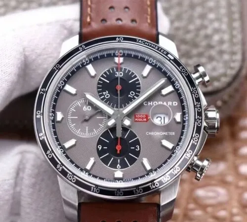 Chopard Mille Miglia GTS Chronograph 168571-3004 V7 Factory 1:1 Best Edition Replica Watch Gray Dial Customized 7750