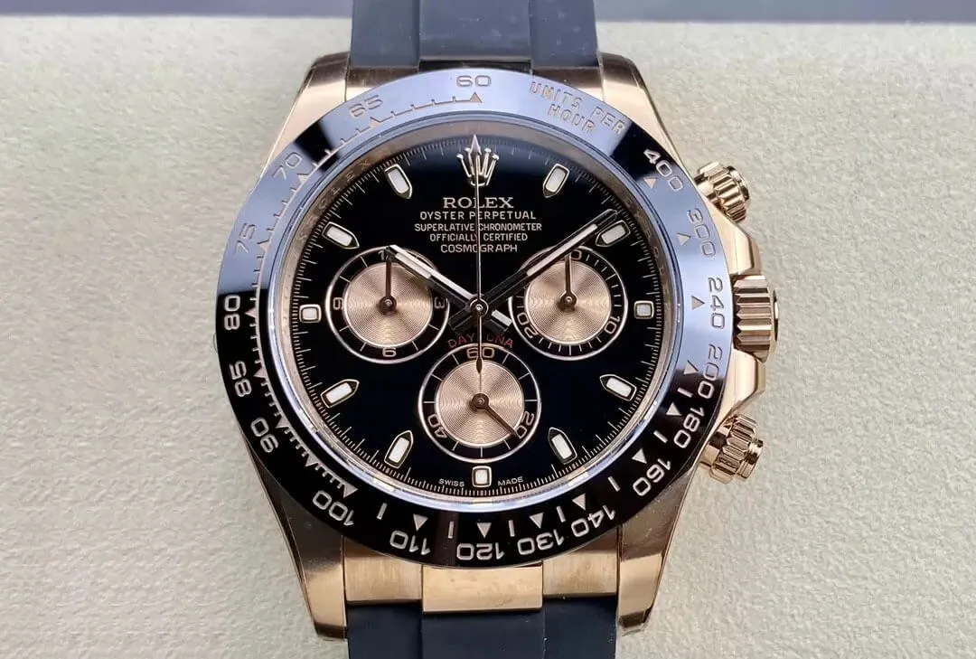 Rolex Cosmograph Daytona M116515LN-0017 Clean Factory 1:1 Best Edition Replica Watch Black Strap