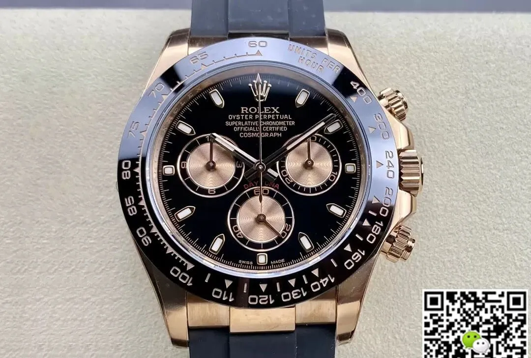 Rolex Cosmograph Daytona M116515LN-0017 Clean Factory 1:1 Best Edition Replica Watch Black Strap