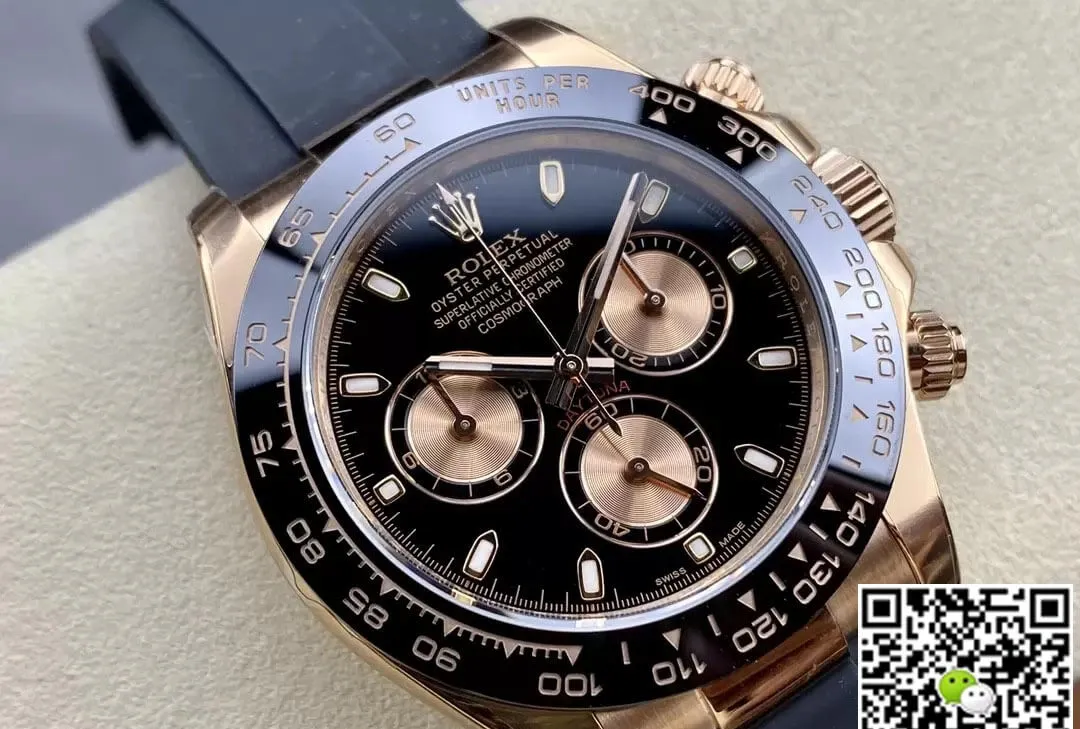 Rolex Cosmograph Daytona M116515LN-0017 Clean Factory 1:1 Best Edition Replica Watch Black Strap