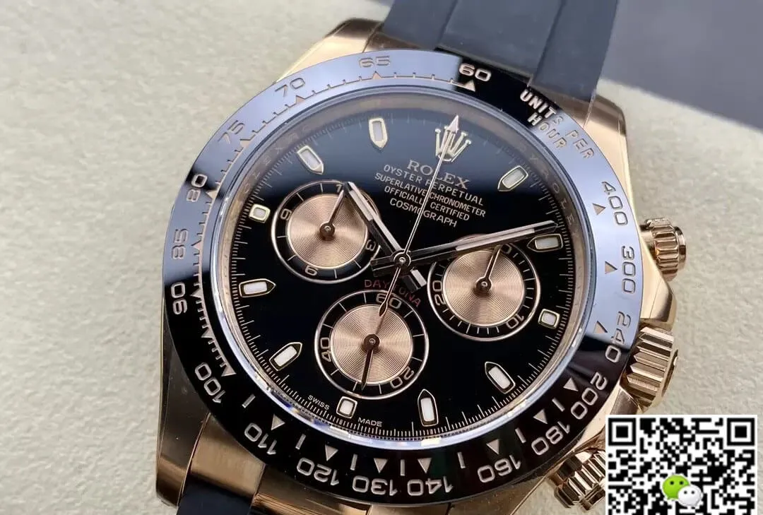 Rolex Cosmograph Daytona M116515LN-0017 Clean Factory 1:1 Best Edition Replica Watch Black Strap