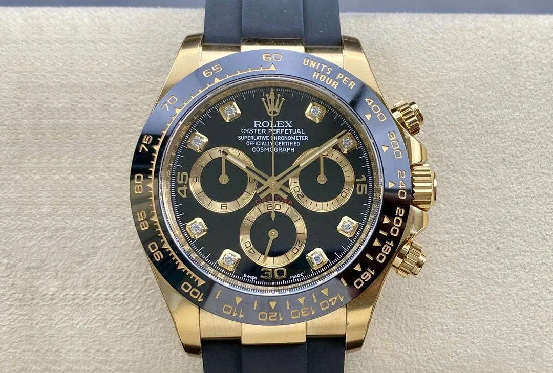 Rolex Cosmograph Daytona M116518ln-0078 Clean Factory 1:1 Best Edition Replica Watch Black Strap