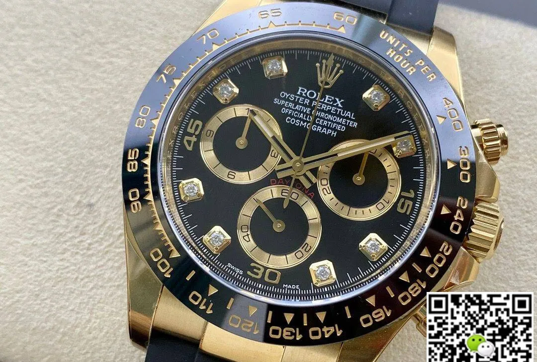 Rolex Cosmograph Daytona M116518ln-0078 Clean Factory 1:1 Best Edition Replica Watch Black Strap