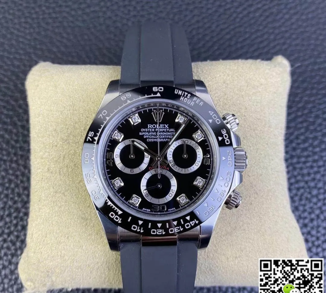 Rolex Cosmograph Daytona M116519LN-0025 Clean Factory 1:1 Best Edition Replica Watch Black Strap