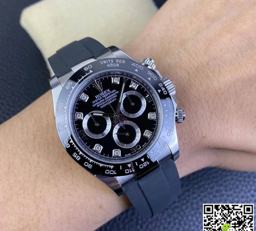 Rolex Cosmograph Daytona M116519LN-0025 Clean Factory 1:1 Best Edition Replica Watch Black Strap
