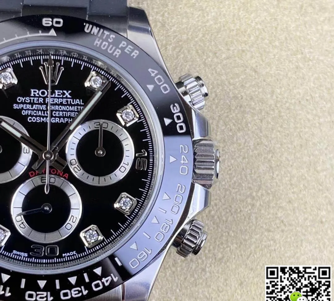 Rolex Cosmograph Daytona M116519LN-0025 Clean Factory 1:1 Best Edition Replica Watch Black Strap