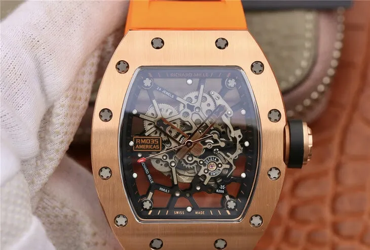 Richard Mille RM035 Americas KV Factory 1:1 Best Edition Replica Watch Skeleton Dial