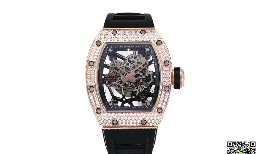 Richard Mille RM035 Americas KV Factory 1:1 Best Edition Replica Watch Skeleton Dial