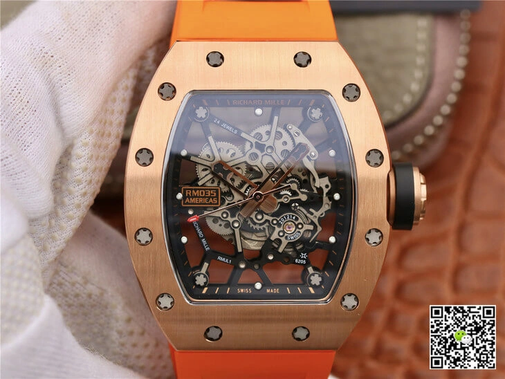 Richard Mille RM035 Americas KV Factory 1:1 Best Edition Replica Watch Skeleton Dial
