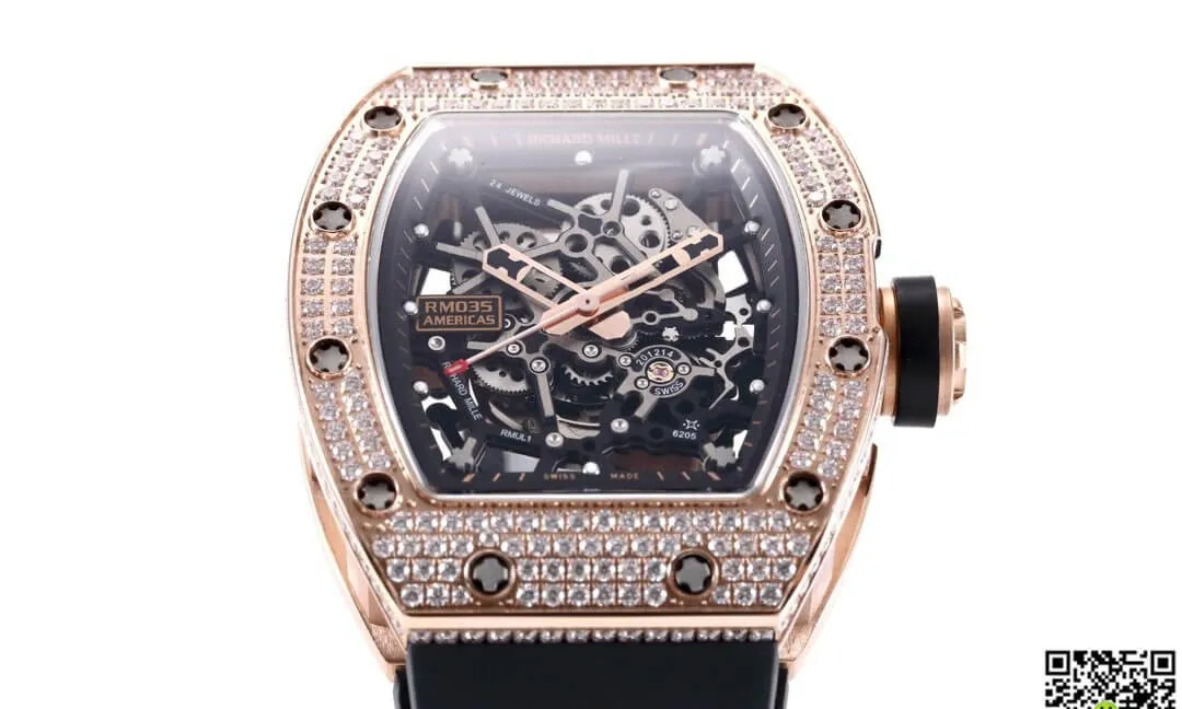 Richard Mille RM035 Americas KV Factory 1:1 Best Edition Replica Watch Skeleton Dial