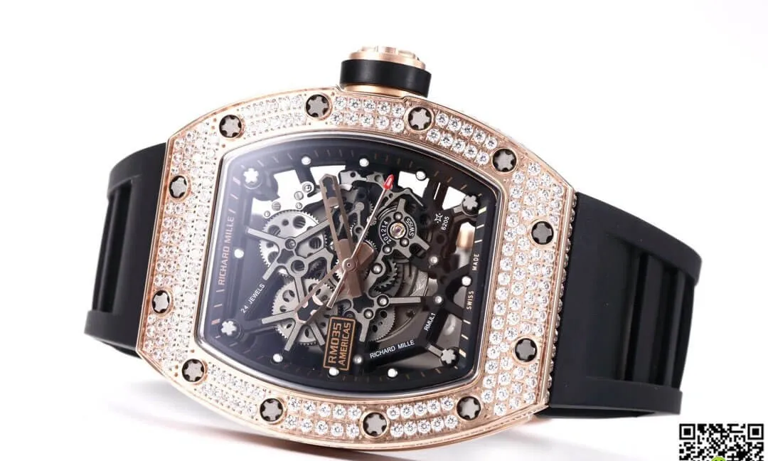 Richard Mille RM035 Americas KV Factory 1:1 Best Edition Replica Watch Skeleton Dial