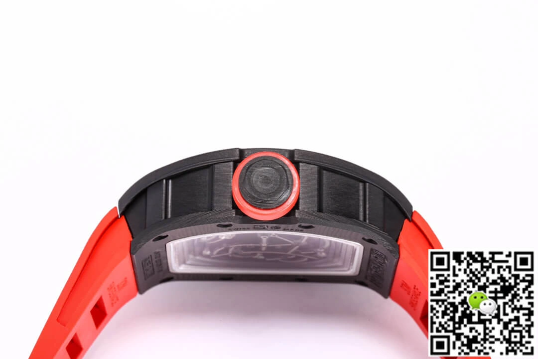 Richard Mille RM055 NTPT BBR Factory 1:1 Best Edition Replica Watch Red Rubber Strap