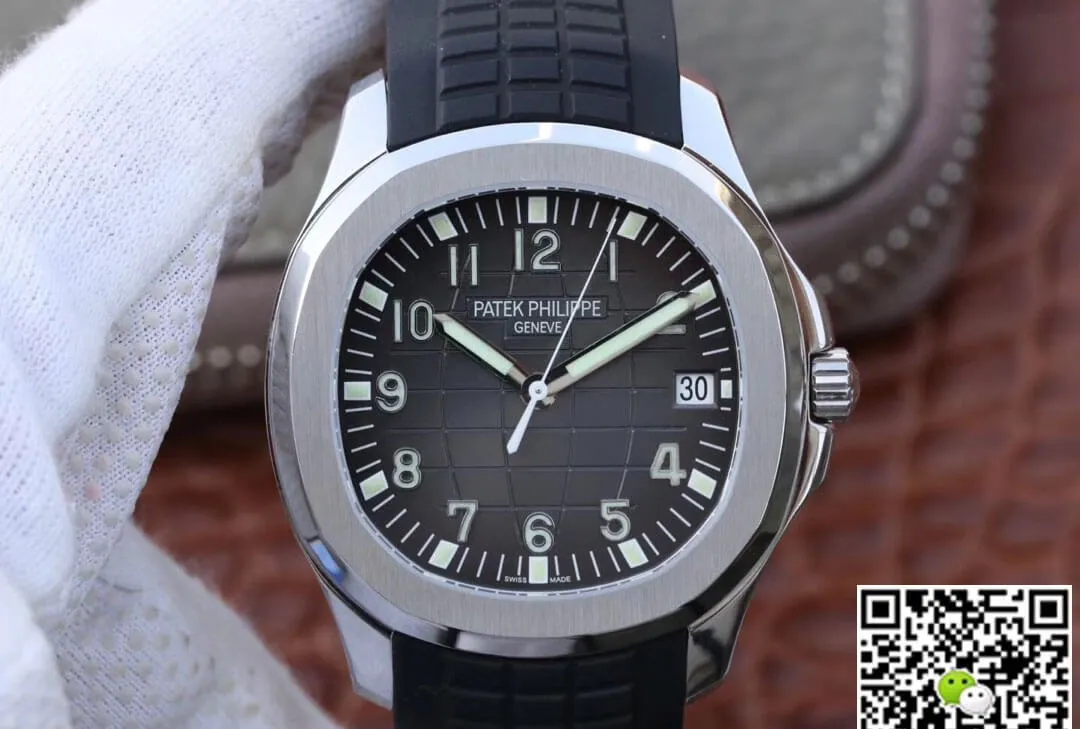 Patek Philippe Aquanaut 5167A-001 ZF Factory 1:1 Best Edition Replica Watch Rubber Strap