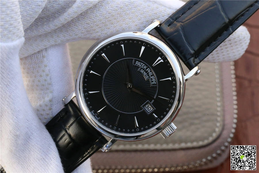 Patek Philippe Calatrava 5153G-001 ZF Factory 1:1 Best Edition Replica Watch Black Strap