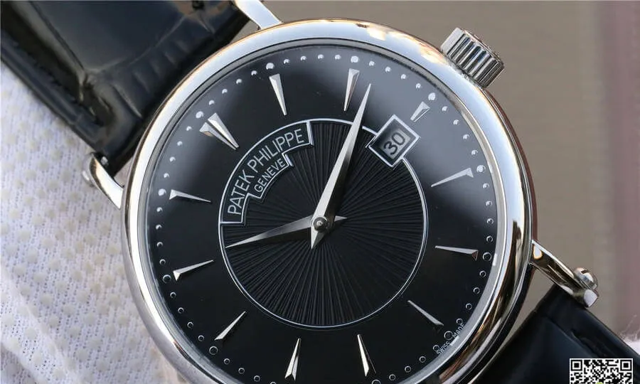 Patek Philippe Calatrava 5153G-001 ZF Factory 1:1 Best Edition Replica Watch Black Strap