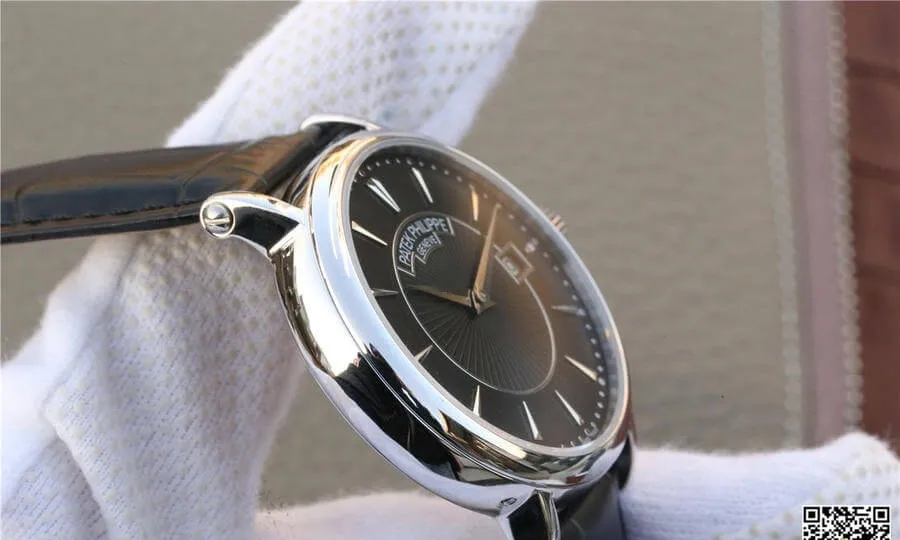 Patek Philippe Calatrava 5153G-001 ZF Factory 1:1 Best Edition Replica Watch Black Strap