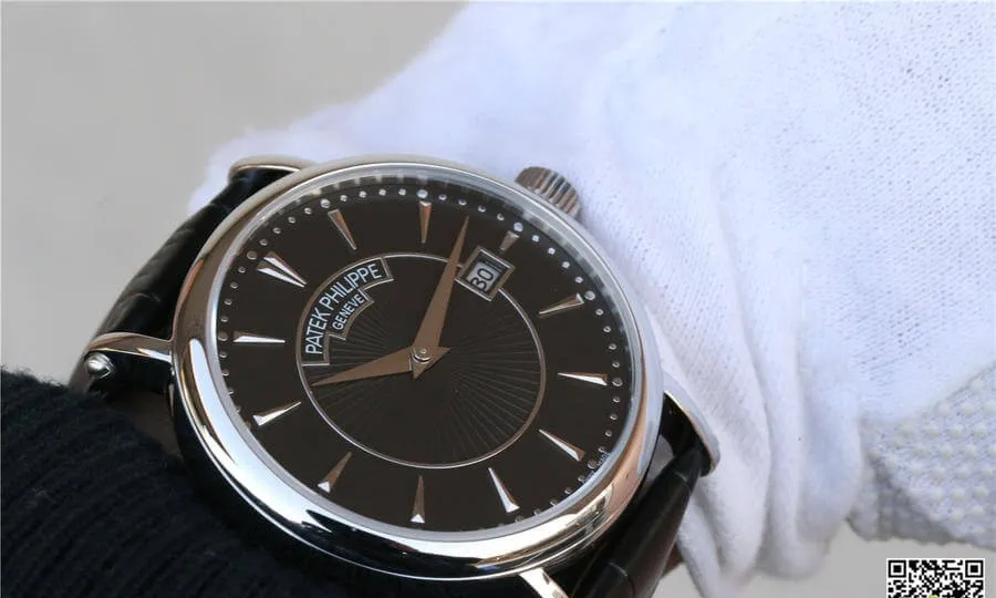 Patek Philippe Calatrava 5153G-001 ZF Factory 1:1 Best Edition Replica Watch Black Strap
