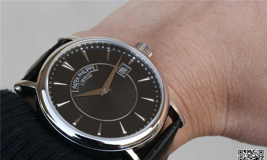 Patek Philippe Calatrava 5153G-001 ZF Factory 1:1 Best Edition Replica Watch Black Strap