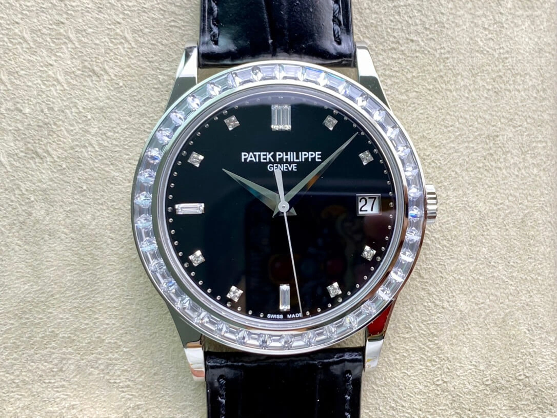 Patek Philippe Calatrava 5298P-012 ZF Factory 1:1 Best Edition Replica Watch Black Strap