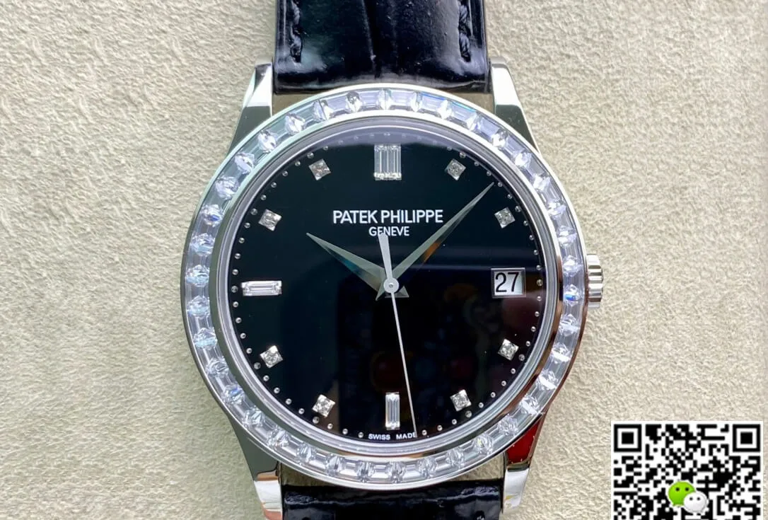 Patek Philippe Calatrava 5298P-012 ZF Factory 1:1 Best Edition Replica Watch Black Strap