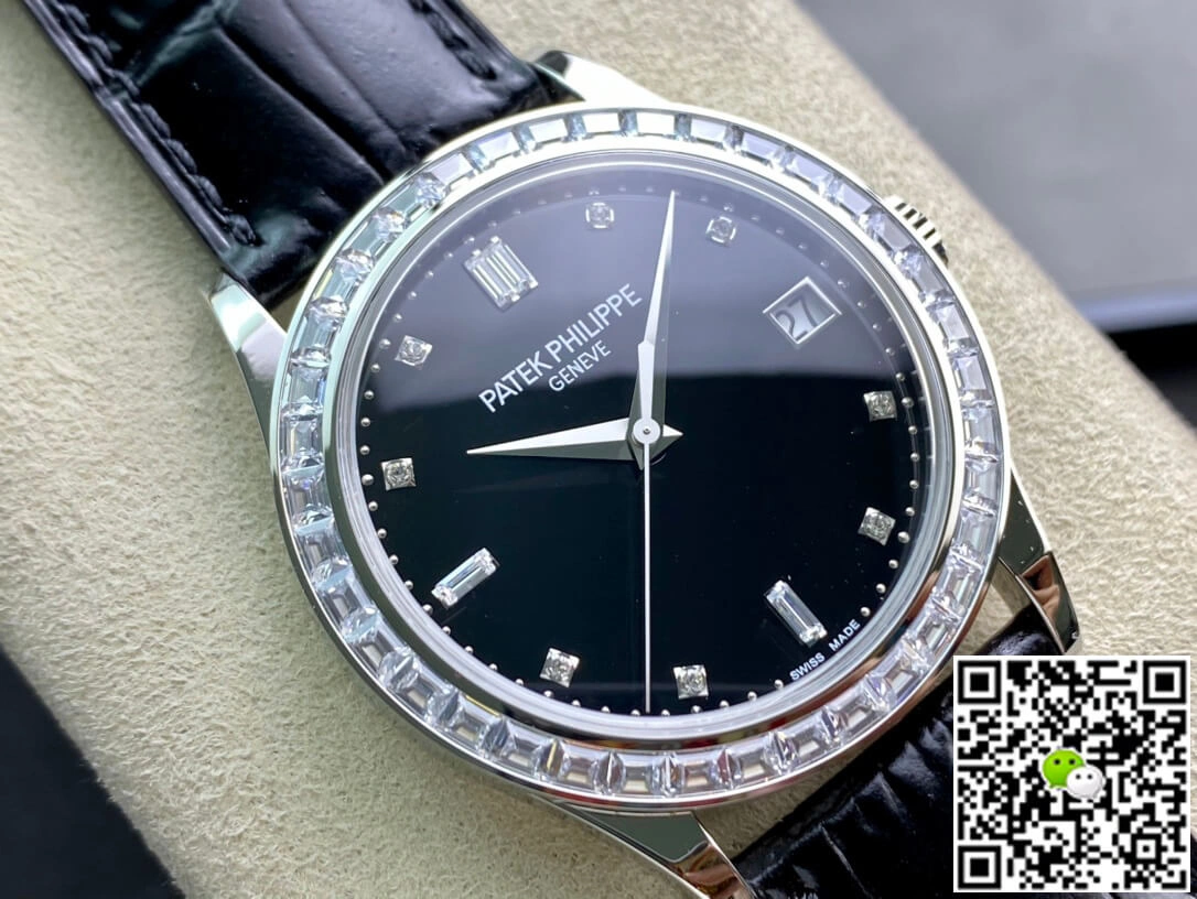 Patek Philippe Calatrava 5298P-012 ZF Factory 1:1 Best Edition Replica Watch Black Strap