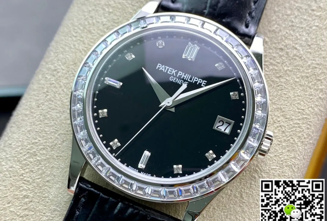 Patek Philippe Calatrava 5298P-012 ZF Factory 1:1 Best Edition Replica Watch Black Strap