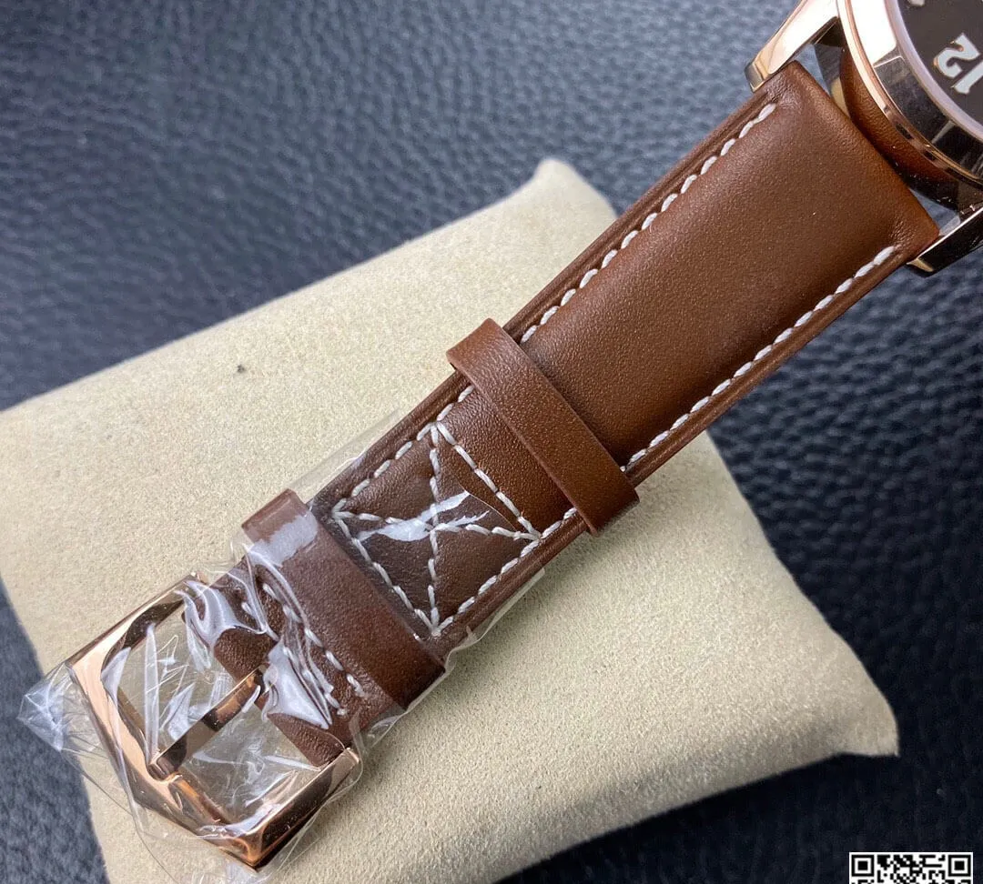Patek Philippe Calatrava 5524R-001 GR Factory 1:1 Best Edition Replica Watch Brown Strap