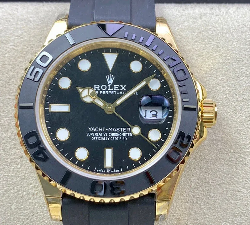 Rolex Yacht Master M226658-0001 42MM OW Factory 1:1 Best Edition Replica Watch Black Bezel