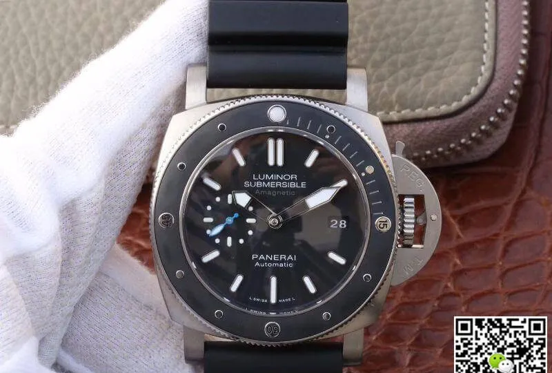 Panerai Luminor Submersibe PAM1389 VS Factory 1:1 Best Edition Replica Watch Swiss ETA P9010 Black Strap