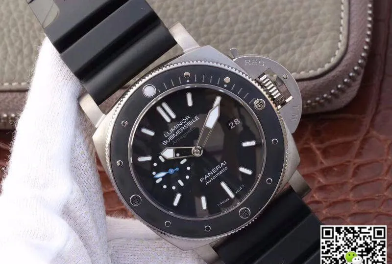 Panerai Luminor Submersibe PAM1389 VS Factory 1:1 Best Edition Replica Watch Swiss ETA P9010 Black Strap