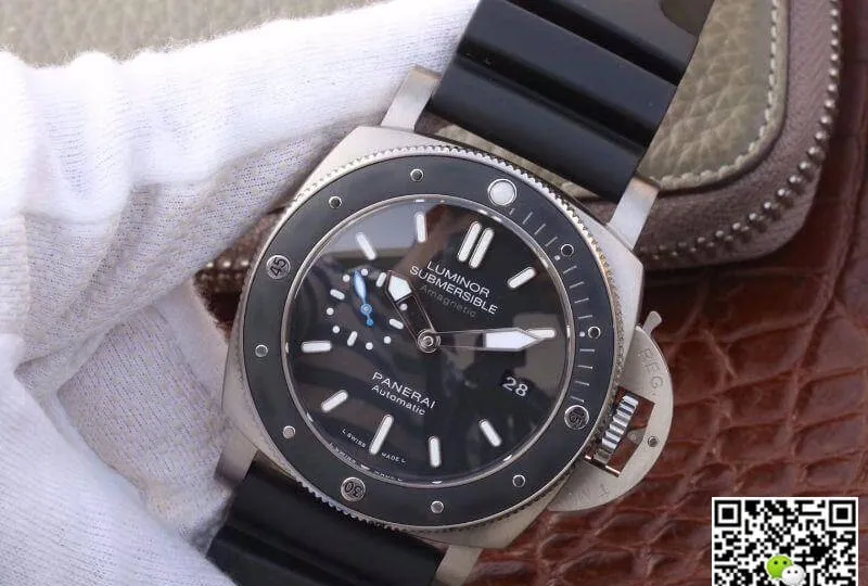 Panerai Luminor Submersibe PAM1389 VS Factory 1:1 Best Edition Replica Watch Swiss ETA P9010 Black Strap