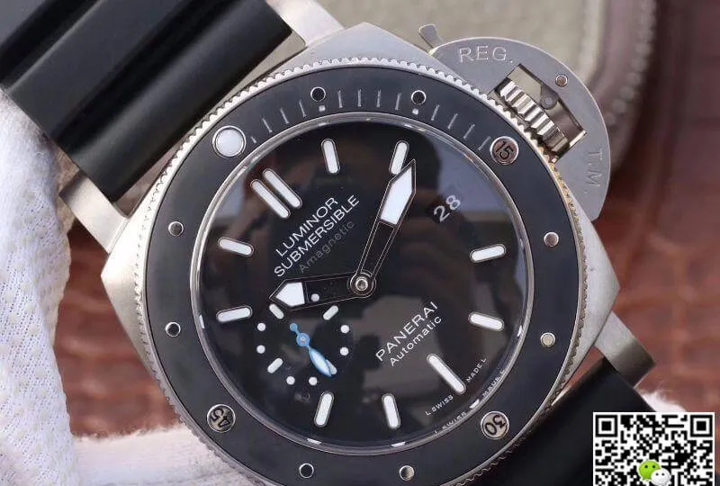 Panerai Luminor Submersibe PAM1389 VS Factory 1:1 Best Edition Replica Watch Swiss ETA P9010 Black Strap