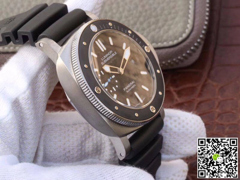 Panerai Luminor Submersibe PAM1389 VS Factory 1:1 Best Edition Replica Watch Swiss ETA P9010 Black Strap