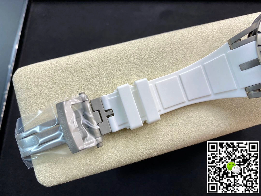Roger Dubuis Excalibur RDDBEX0479 BBR Factory 1:1 Best Edition Replica Watch Tourbillon White Strap