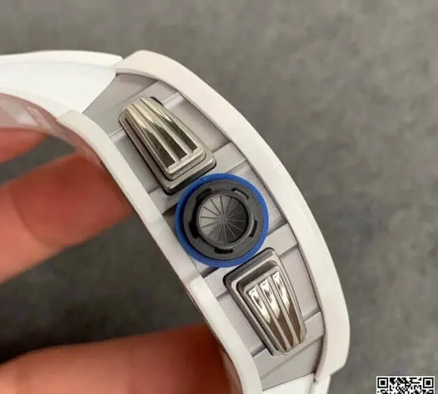 Richard Mille RM-011 KV Factory 1:1 Best Edition Replica Watch Ceramic White Strap