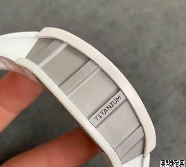 Richard Mille RM-011 KV Factory 1:1 Best Edition Replica Watch Ceramic White Strap
