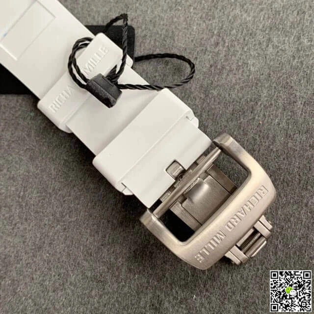 Richard Mille RM-011 KV Factory 1:1 Best Edition Replica Watch Ceramic White Strap