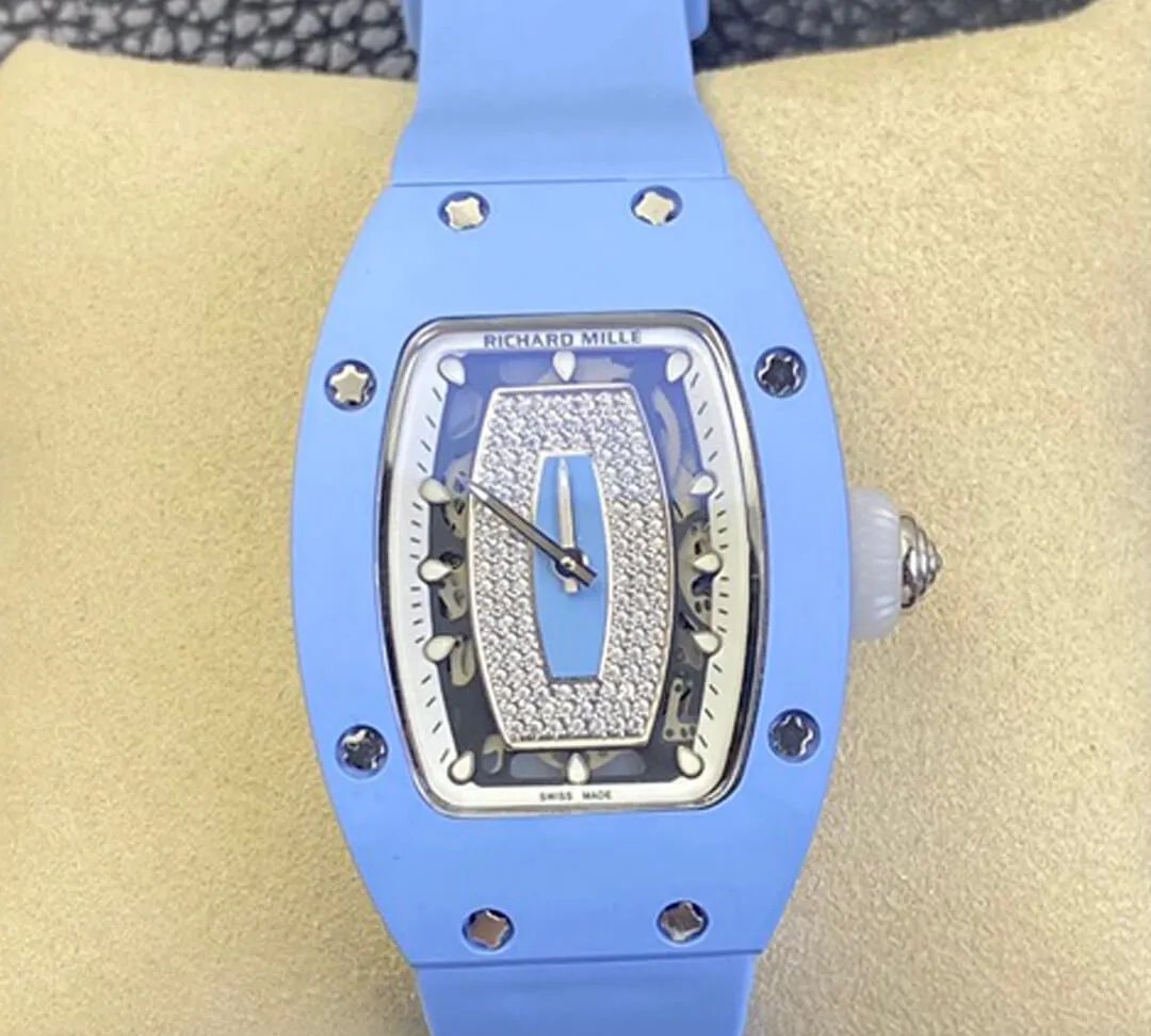 Richard Mille RM 07-01 RM Factory 1:1 Best Edition Replica Watch Blue Rubber Strap