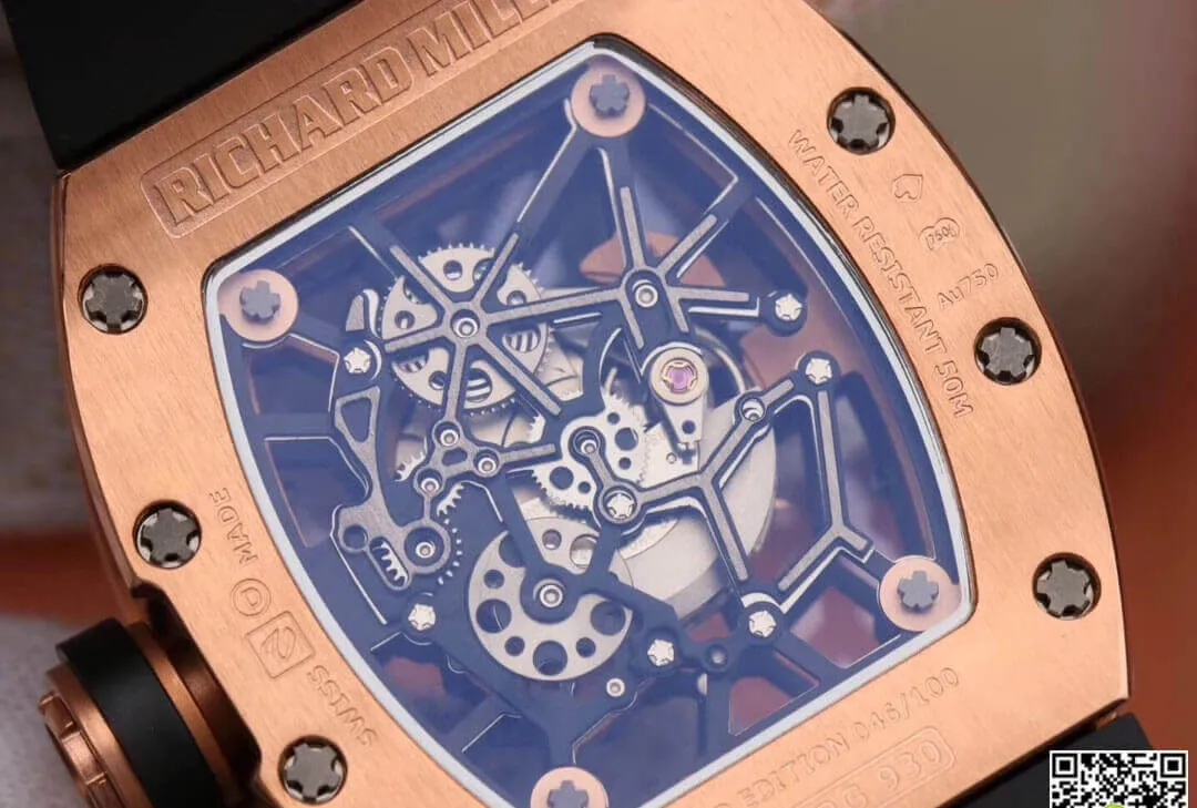 Richard Mille RM035 Americas KV Factory 1:1 Best Edition Replica Watch Black Strap