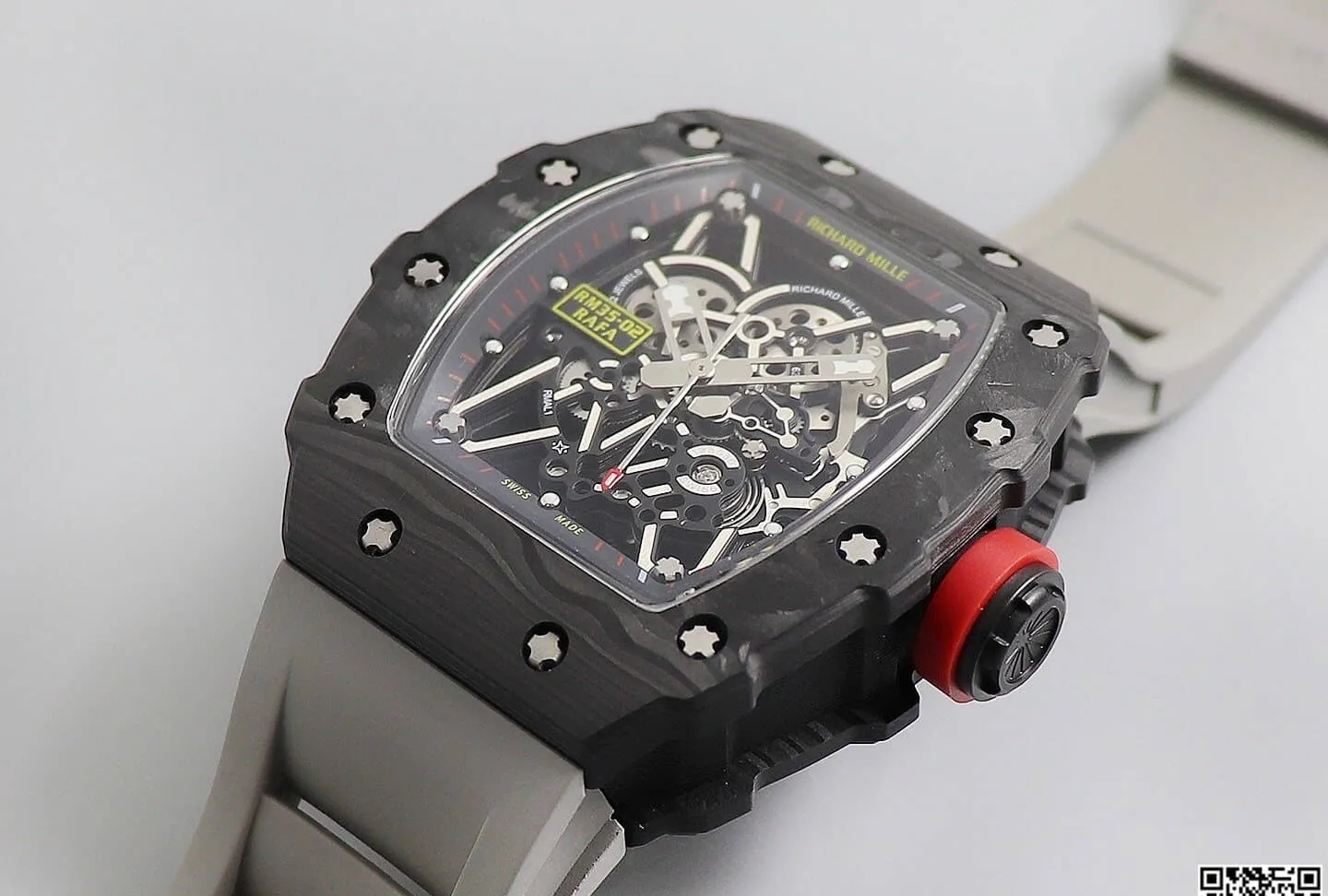 Richard Mille RM035 KV Factory 1:1 Best Edition Replica Watch V3 Carbon Fiber Case